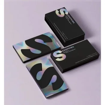 Customized.product.Customized лого премия холографски визитки промоция луксозна хартия визитка лични минималистични V