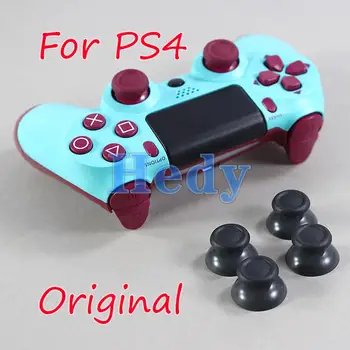 4PCS ЗА PS4 аналогов капак 3D палец пръчки джойстик палеца оригинален гъби капачка за PlayStation 4 контролер подмяна
