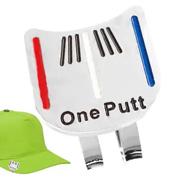 Голф шапка клип щит форма голф шапка клип топка маркер голф обучение помощни средства и поставяне инструмент за подравняване с шапка клипове за мъже жени