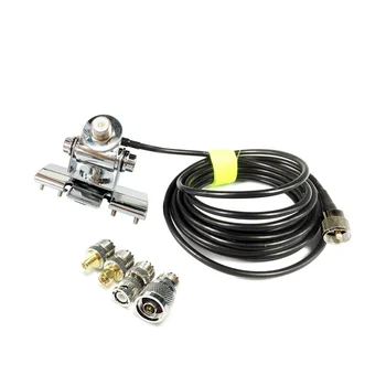  Скоба за монтиране на автомобилна радио антена 5M PL259 SO239 Коаксиален захранващ кабел SMA женски мъжки BNC конектор