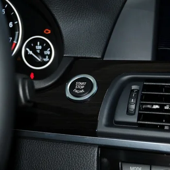 Car Start Stop Капак за превключване на двигателя Износоустойчив интериор Аксесоари за кола за BMW E70 X6 E71 X1 E84 X3 E83 Black