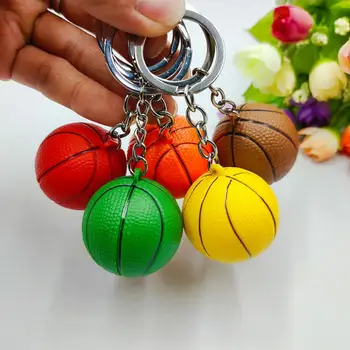 Баскетбол ключодържател симулация топка кола ключодържател фитнес спорт ключодържател ключодържател жени мъже чанта чанта висулки спортни сувенири