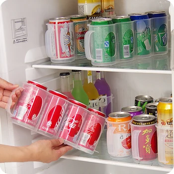1pc бира Сода напитка може кутия за съхранение кухня хладилник държач за бутилка хладилник хладилно съхранение организатор рафт рафт