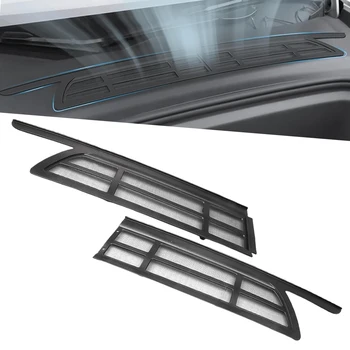 Преден багажник Климатик Капак Мрежа против насекоми Сегментирана решетка за вход на климатик за Tesla Модел Y 2021-2022