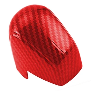  Червена текстура от въглеродни влакна ABS Интериор на автомобила Копче за смяна на предавките Подстригване на капака Подходящ за Lexus RX350 500h 2024 2023