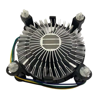 CPU въздушен охладител CPU радиатор нисък шум операция алуминиев радиатор охлаждащ вентилатор безшумен процесор вентилатор за Intel LGA 775/1150