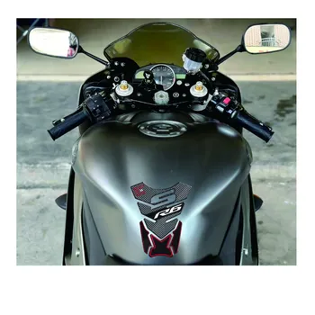 3D мотоциклет резервоар за гориво капачка подложка протектор стикери стикери за YAMAHA R6 R6S YZF-R6