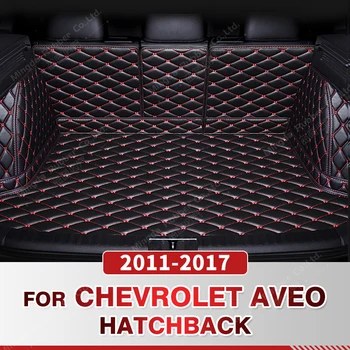 Пълно покритие Стелка за багажник за Chevrolet AVEO Хечбек 2011-2017 16 15 14 13 12 Калъф за багажник за кола Интериорен протектор Аксесоари