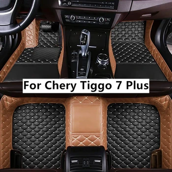 Съвпадение на цветовете Персонализирани стелки за кола за Chery Tiggo 7 Plus 2020-2022 години Авто килими крак Coche аксесоари