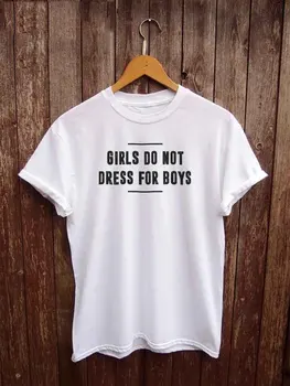 Skuggnas Момичетата не се обличат за момчета риза феминистка T риза fangirl феминизъм Върховете подаръци за нея tumblr феминистка тениска dropship