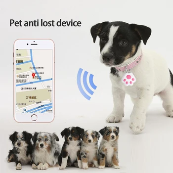 Pet Smart GPS Tracker Mini Anti-lost водоустойчиво устройство за проследяване Bluetooth съвместим локатор Tracer за домашен любимец куче котка деца портфейл