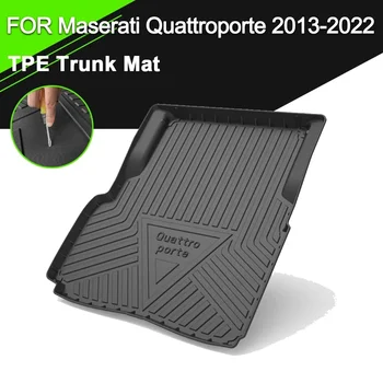 Car Rear Trunk Cover Mat Rubber TPE Неплъзгащи се водоустойчиви аксесоари за товарни лайнери за Maserati Quattroporte 2013-2022