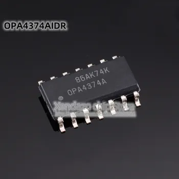  10pcs / партида OPA4374AIDR OPA4374A SOP-14 пакет Оригинален истински чип за операционен усилвател