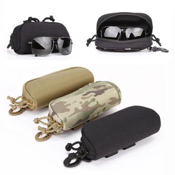 Открит лов слънчеви очила случай военни Molle торбичка очила кутия за съхранение 1000D найлон твърди очила чанта