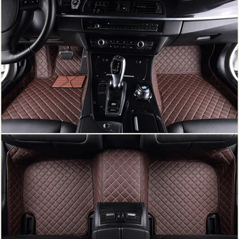 Персонализирани стелки за кола за Land Rover Range Rover Evoque 2012-2015 години изкуствена кожа килим интериор аксесоари за кола