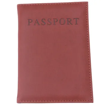 Fashion изкуствена кожа пътуване паспорт притежателя капак лична карта чанта паспорт портфейл защитен ръкав съхранение чанта