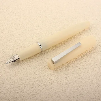 JINHAO 80 Слонова кост бял фонтан писалка EF F 0.3MM писци писане мастило писалка офис консумативи училище канцеларски материали бизнес подпис писалка