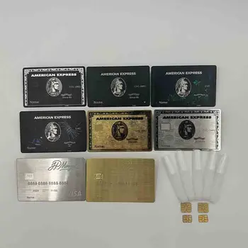4442 Висок клас потребителски Nfc метални карти визитка с Qr код Nfc 4K злато Nfc метална визитка