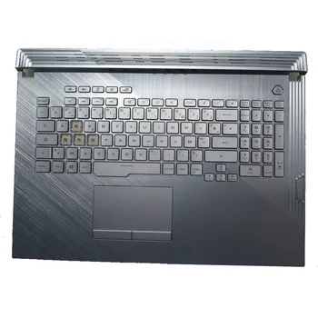 Лаптоп PalmRest&клавиатура за ASUS G731G G731GU Ice Blue Top Case Френски / корейски ледник синьо AZERTY клавиатура с подсветка