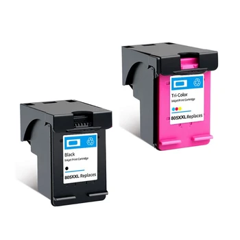 805XL Рециклирана цветна мастиленоструйна касета за HP DeskJet 1210 1212 XXL Капацитет за рентабилен печат N58E