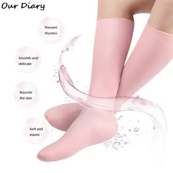SEBS чорапи пълен крак ексфолиране овлажняващ мек комфорт грижа еластична чорап грижа за краката висока тръба