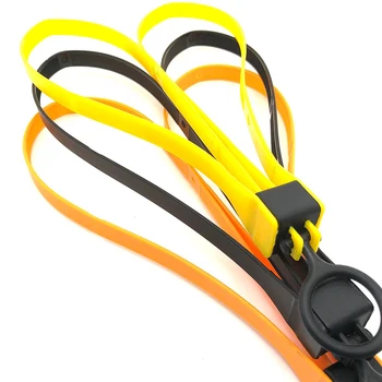 1PC найлон кабелни връзки CS открит пластмасови полицейски белезници двойна Flex маншети за еднократна употреба професионален цип вратовръзка оранжев жълт черен