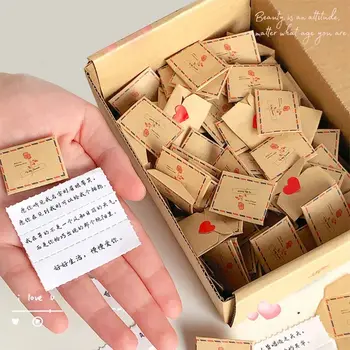 100 обещания / благословии / списъци със задачи Мини любовно писмо Set DIY изненада подаръци Ръчно изработени любов Envelop Set Handcrafts Selfmade
