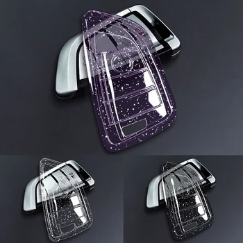 Искрящ калъф за ключ TPU Прозрачен черен лилав калъф за кола Калъф за капак Shell за BMW 2-Series MPV F45 / F46 2015-2018 Замяна