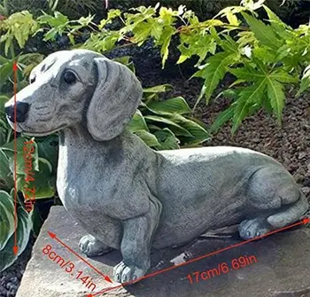 Куче градина декорация смола скулптура
