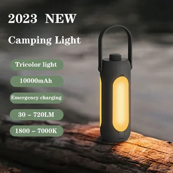 10000mAh многофункционална LED къмпинг лампа сгъваема палатка светлина димиране външно осветление фенерче батерия аварийни фенер