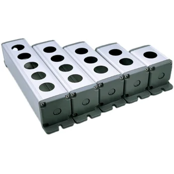  16 / 19 / 22mm метален бутон превключвател водоустойчива кутия 1 2 3 4 5hole алуминиева сплав кутия с външна кутия за управление на захранването