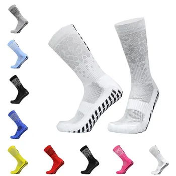 5 чифта професионални футболни чорапи Mid-tube мек футболен чорап възрастни закрит открит обучение аксесоар против хлъзгане спортни чорапи