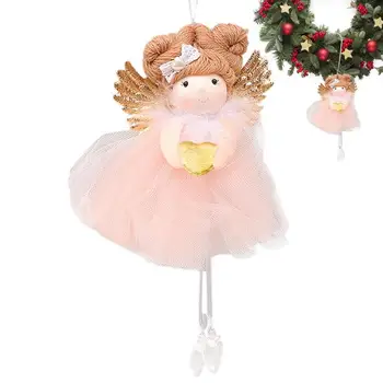 Ангелска висулка Коледа Коледа Ангел Hang кукли Плюшени ангелски висулки Ангелски орнаменти за сватба Свети Валентин Коледа