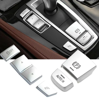  Ръчна спирачка за кола Ръчна спирачка за паркиране P бутон превключвател капак за BMW 5 6 Series X3 Интериорни резервни части High Quanlity