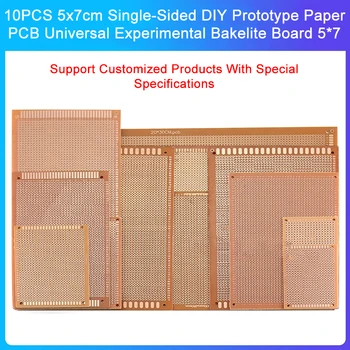 10PCS 5x7cm едностранен DIY прототип хартия PCB универсална експериментална бакелитна дъска 5 * 7