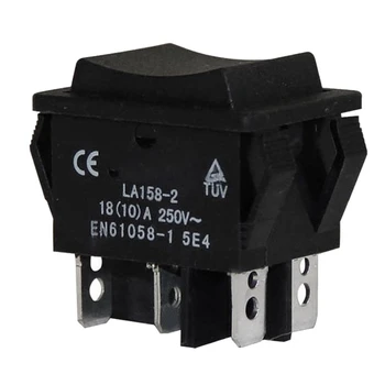 Водоустойчив мини електрически превключвател за управление Двоен превключвател за нулиране LA158-2 10A 250V
