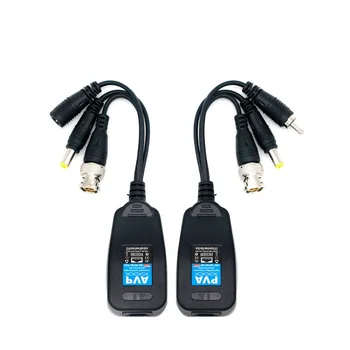 8MP HD BNC видео мощност Balun аудио към RJ45 конектор HD-CVI / TVI / AHD приемо-предавател за CCTV система за наблюдение на сигурността