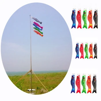 японски шаран спрей Windsock Streamer 40-100cm цвят риба флаг хвърчило карикатура риба Windsock шаран Windsock флаг Начало фестивал декор