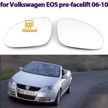 Ляво дясно отопляемо огледално стъкло LH RH обектив замяна за Volkswagen EOS преди фейслифт 2006-2010 подмяна