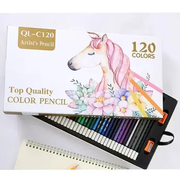 120 цветен молив комплект Въведение на начинаещия в цветното оловно изкуство Омазняване моливи оцветяване