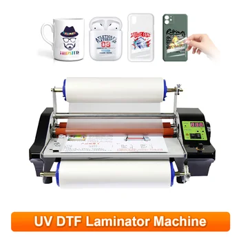UV DTF ламиниране машина за крива повърхност телефон случай чаша метална стъклена бутилка UV трансфер филм UV DTF печат ламинатор машина