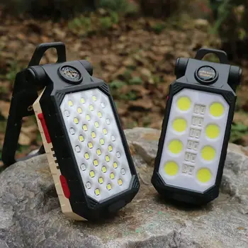 LED фенерче трайни сгъваеми водоустойчив магнит дизайн преносим LED фенерче COB работа светлина къмпинг доставки