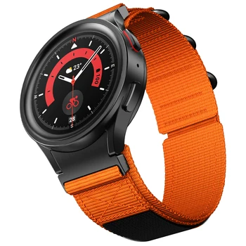Runcool Безшевна найлонова каишка за Samsung Galaxy часовник 5 40 44mm спортен часовник 4 Classic 42 46mm 5 Pro каишка