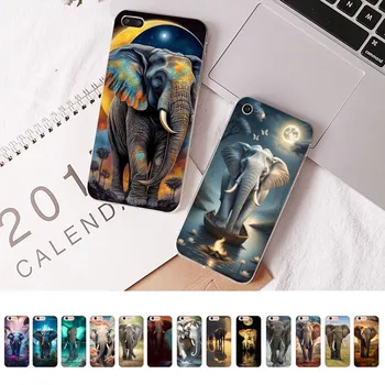 Калъф за телефон Elephant за iPhone 15 8 7 6 6S Plus X SE 2020 XR XS 14 11 12 13 Mini Pro Max мобилен калъф