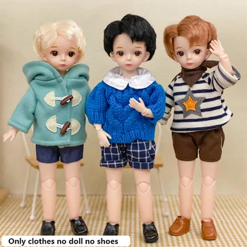 1/6 кукла мода момче дрехи годни 30 см BJD кукла високо качество есен зимата облекло DIY аксесоари играчки обличане за момиче
