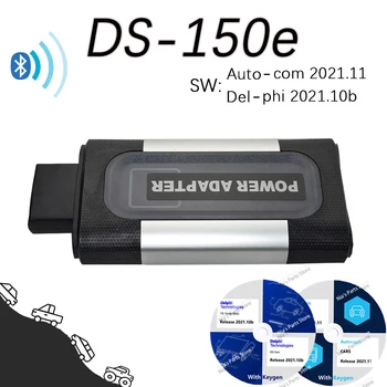 ds-150e Autocoms 2021.11 кола камион Bluetooth с keygen Delphis2021.10b DS-150E obd2 скенер automotriz Настройка на диагностични инструменти