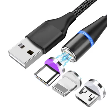 1M 2M магнитен зареждащ микро USB кабел за Blackview BV5900 UMIDIGI USB тип C магнитно зарядно устройство мобилен телефонен кабел тип-C USB C