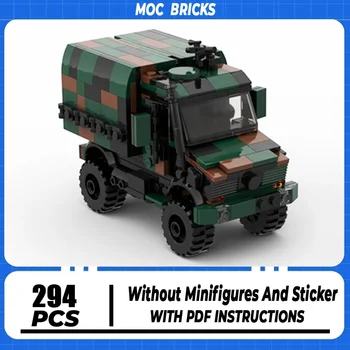 Moc строителни тухли Военен модел U1300 Технология на немските армейски превозни средства Модулни блокове Сглобяване на играчки Тухла Празнични подаръци