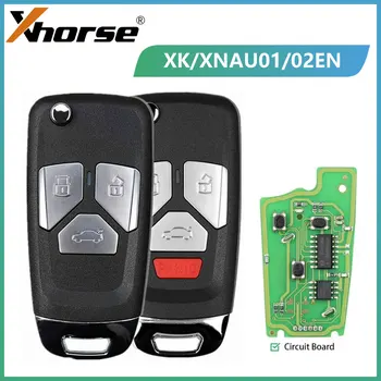 Xhorse 1/5/10pcs VVDI MINI KEY TOOL MAX 3/4 Buttons Wire/Wireless Universal Remote Car Key XK/XNAU01/02EN for VVDI2 Progra