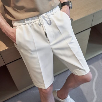 Марка облекло мъже лято високо качество ежедневни шорти/мъжки хлабав ластик Харлан шорти нов стил плажни шорти
